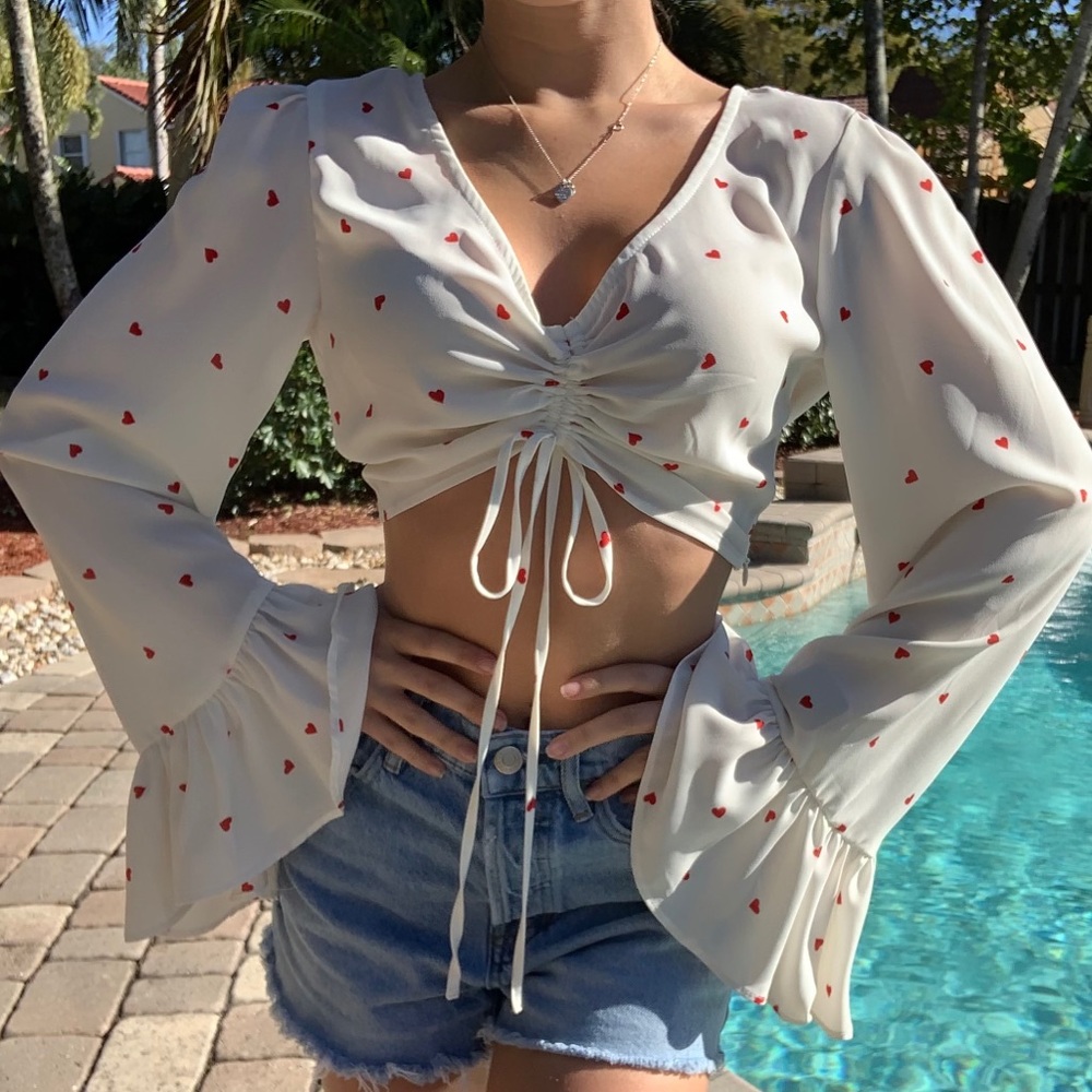 cute heart top